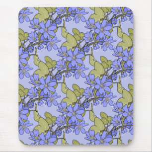 Blue Anemones Mouse Pad