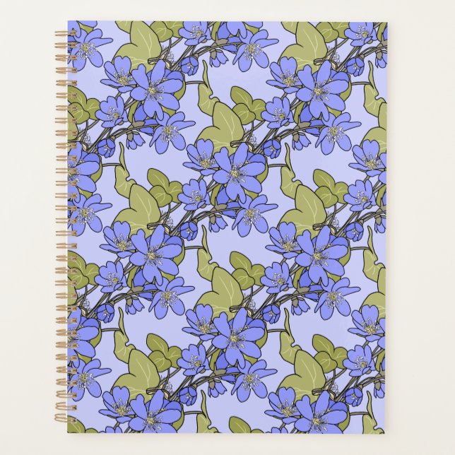 Blue Anemones Planner (Front)