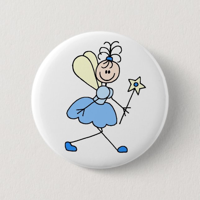 Blue Angel Fairy Button (Front)
