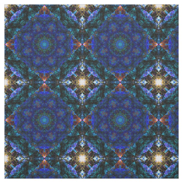 Blue Angel Kaleidoscope Punch, Fabric (Swatch)