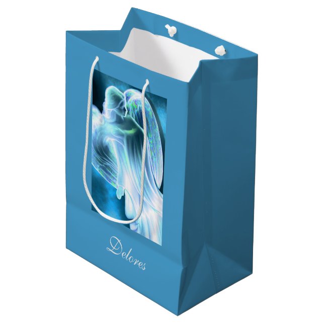 Blue Angel Medium Gift Bag (Front Angled)