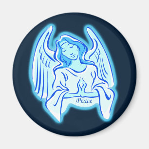Blue Angel Of Peace Magnet