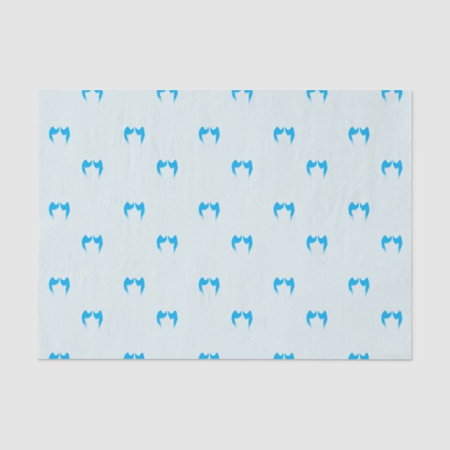 Blue Angel Wings Tissue Paper (Front)