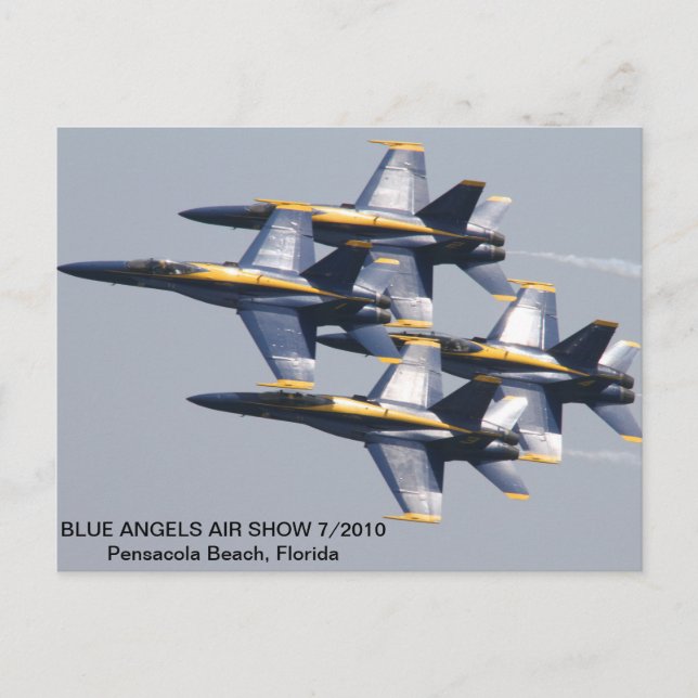 Blue Angels Air Show 7/2010 Postcard (Front)