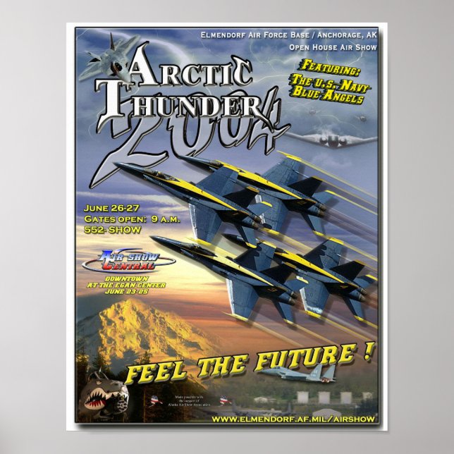 Blue Angels air show poster (Front)