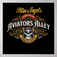 Blue Angels - Aviators Alley Small Poster