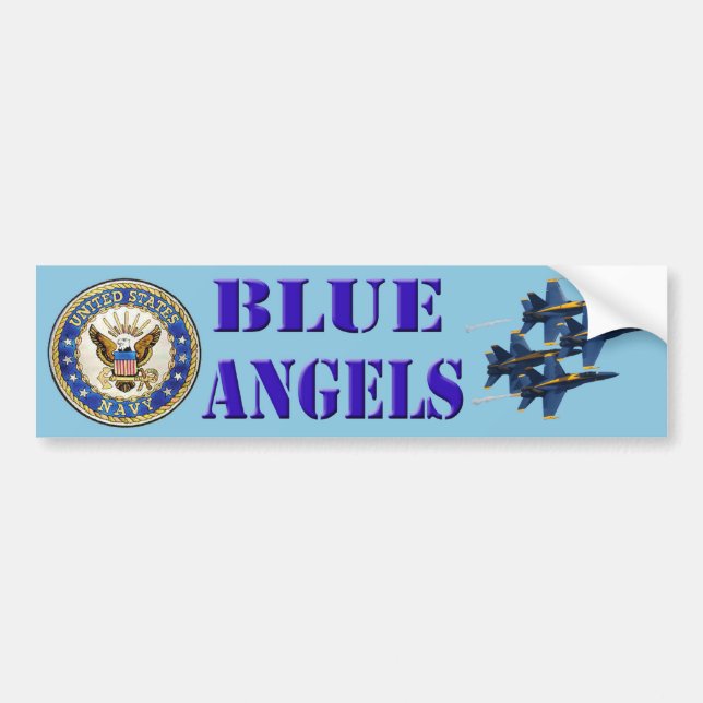 Blue Angels Bumper Sticker (Front)