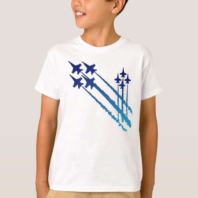 Blue Angels Double Diamonds Kids T-Shirt (Front)