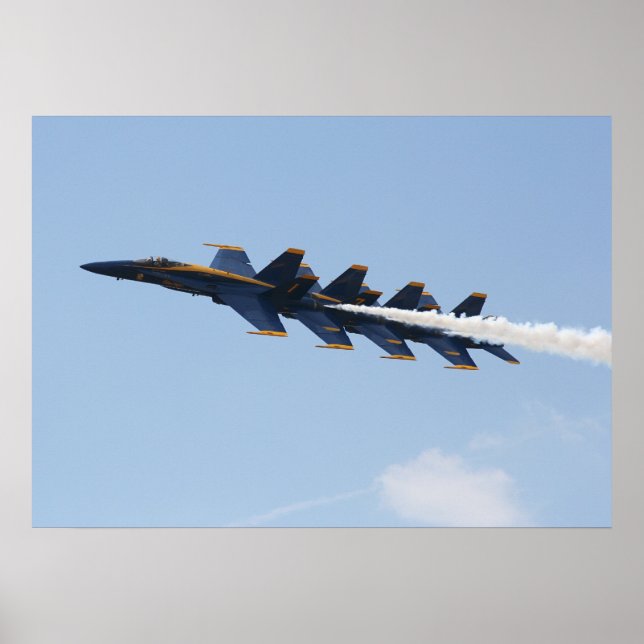 Blue Angels FA-18 Poster (Front)