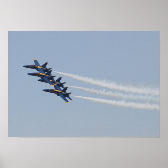 Blue Angels FA-18 Poster (Front)