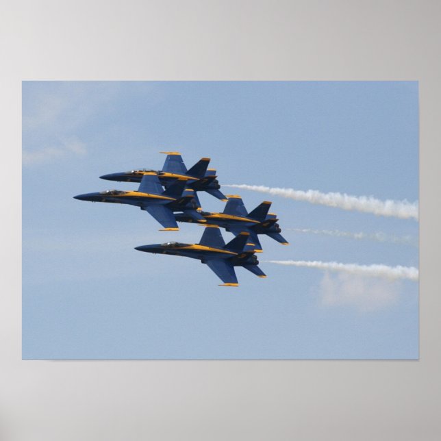 Blue Angels FA-18 Poster (Front)