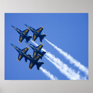 Blue Angels flyby during 2006 Fleet Week Poster