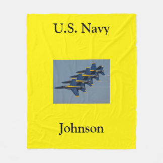 Blue Angels flying in formation US  Fleece Blanket