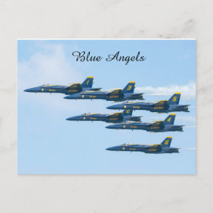 Blue Angels in Formation Postcard