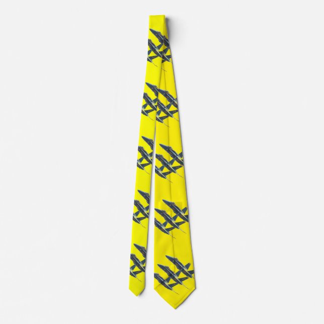 BLUE ANGELS ON YELLOW TIE (Back)