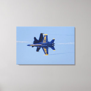 Blue Angels perform knife-edge pass during 2006 Canvas Print