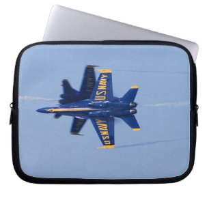 Blue Angels perform knife-edge pass during 2006 Laptop Sleeve