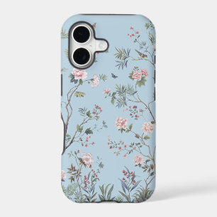 Blue antique floral pattern