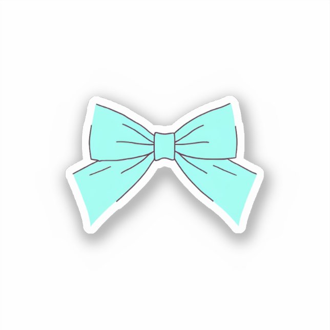Blue Aqua Bow (Front)
