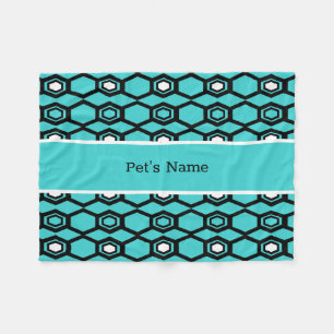 Blue Aqua Personalised Dog Blankets