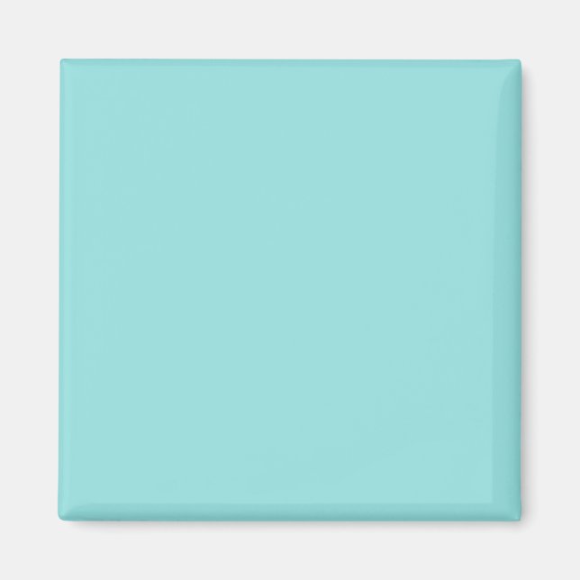 Blue Aqua plain colour Magnet (Front)