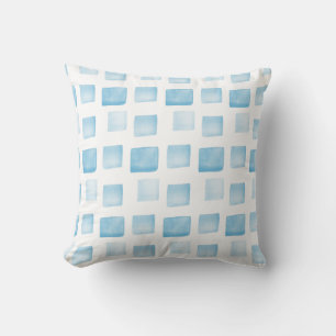 Blue/Aqua Shapes Pattern Cushion
