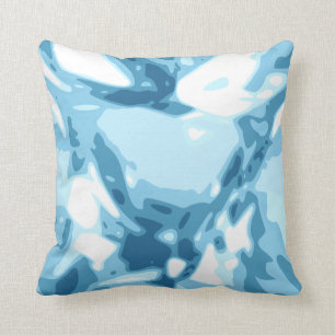Blue Aquamarine Diamond Gemstone / Jewel Pillow
