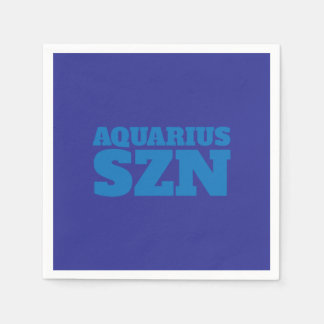 Blue Aquarius SZN Cool Napkin