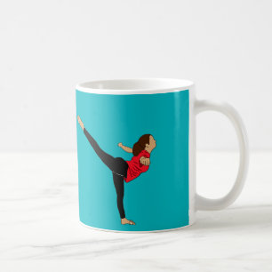 Blue arabesque coffee mug