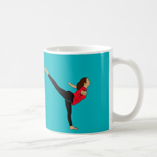 Blue arabesque coffee mug (Right)