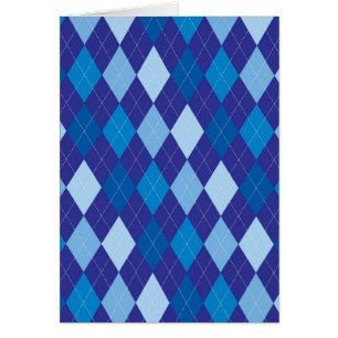 Blue argyle pattern