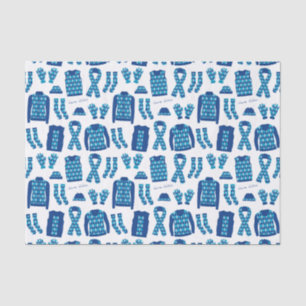 Blue Argyle Pattern Items Tissue Paper