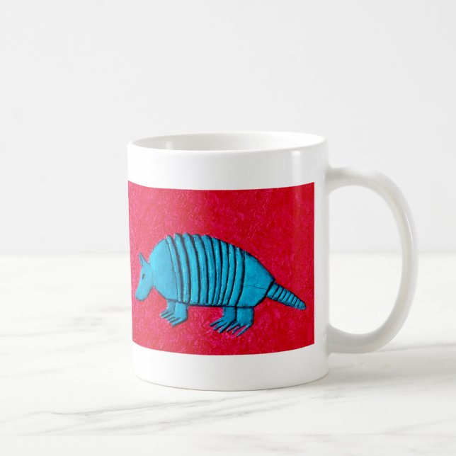 Blue Armadillo Coffee Mug (Right)