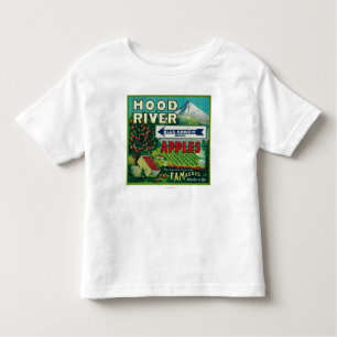 Blue Arrow Apple Crate LabelHood River, OR Toddler T-Shirt