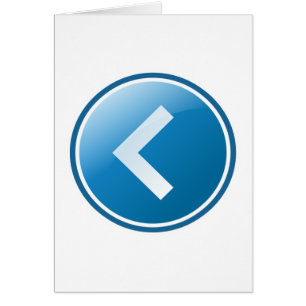 Blue Arrow Button - Left