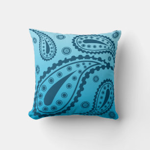 Blue art cushion