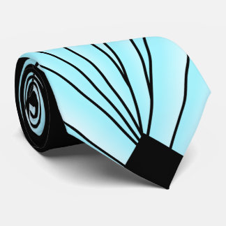 Blue Art Deco Design Tie