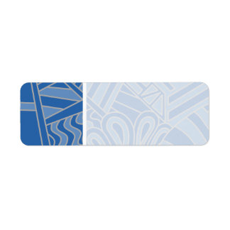 Blue Art Deco Style Design.