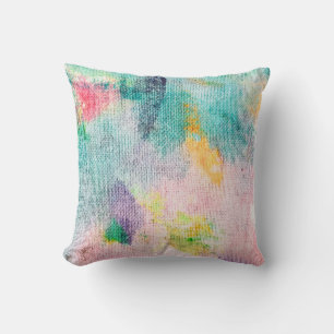 Blue Artistic. White Contemporary Presentation. Ti Cushion