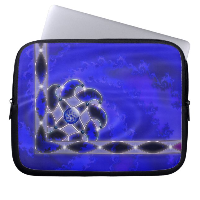 Blue As the Sea Laptop Sleeve (Front)
