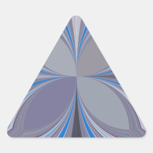 Blue Ash Grey Polka Dot Texture Art Print Triangle Sticker