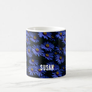 Blue Asters pattern  Coffee Mug