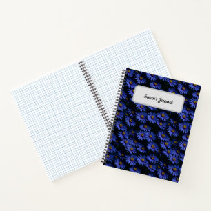Blue Asters Photography Notebook