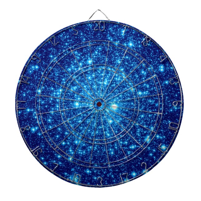 Blue Astral Glitter Dartboard (Front)
