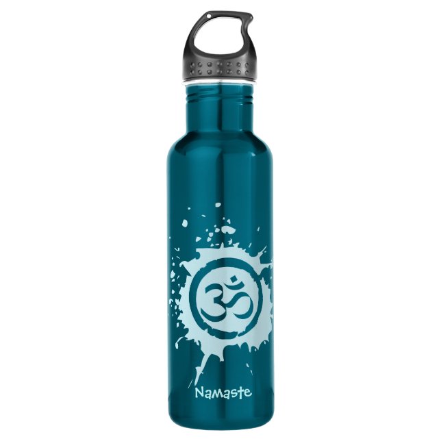 Blue Aum Organic Planet Custom 710 Ml Water Bottle (Front)