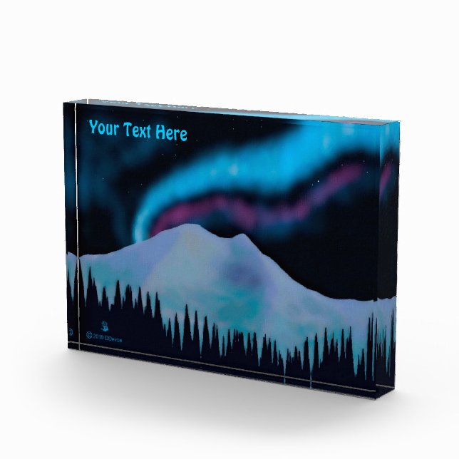 Blue Aurora Photo Block (Right)