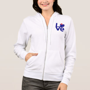 Blue Australia LOVE Flag Hoodie