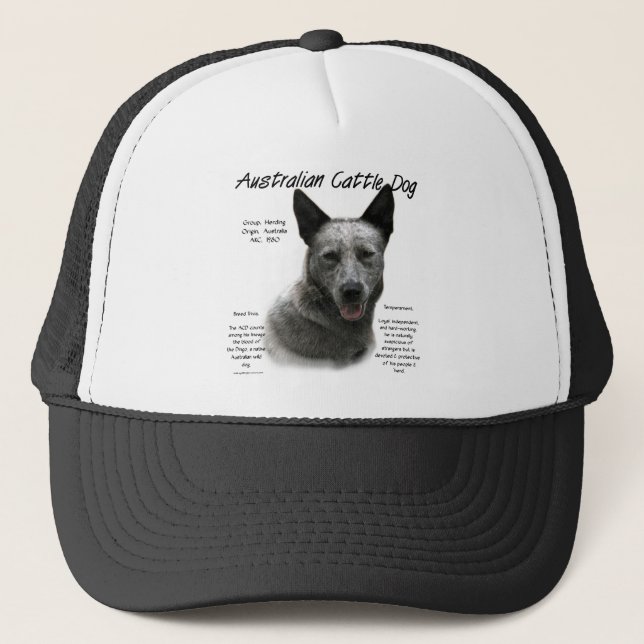 Blue Australian Cattle Dog History; Blue ACD Trucker Hat (Front)