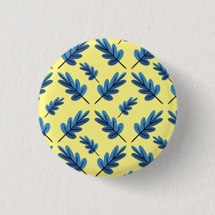 Blue Autumn 3 Cm Round Badge