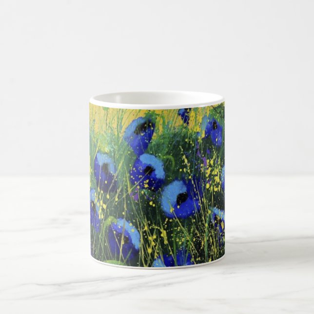 Blue autumn, Art   Coffee Mug (Center)